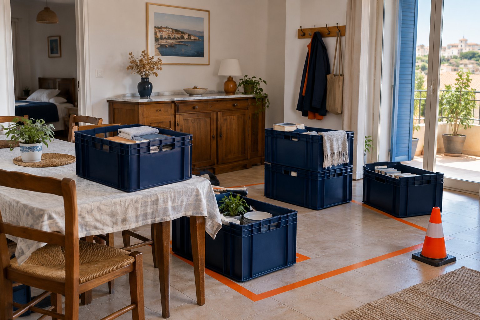 Délimiter une zone de préparation Délimiter une zone de préparation dans un logement ou un espace de préparation.